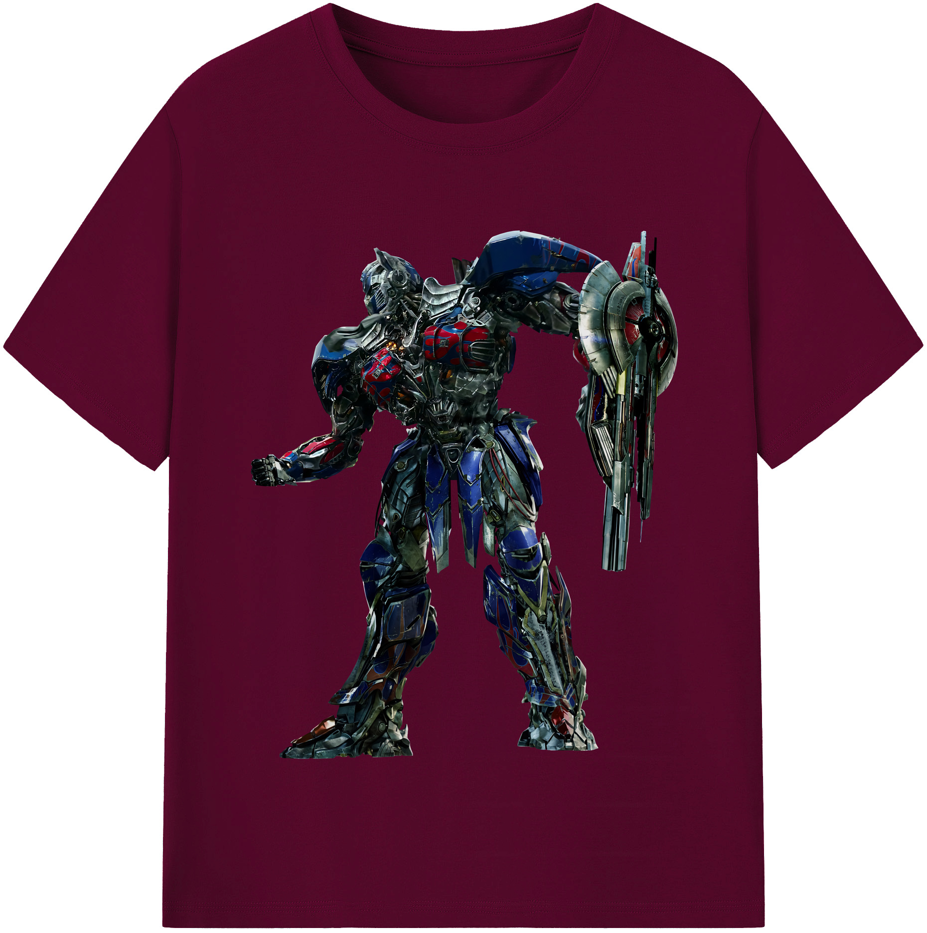 （画像用） Transformers トランスフォーマー レディースカジュアルプリントTシャツ（綿100％）
